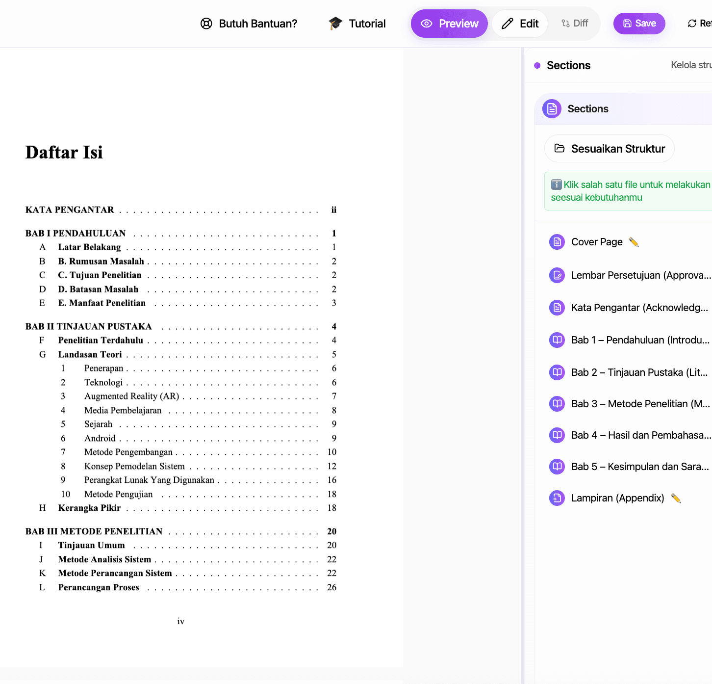 Auto-Format According to University Guidelines