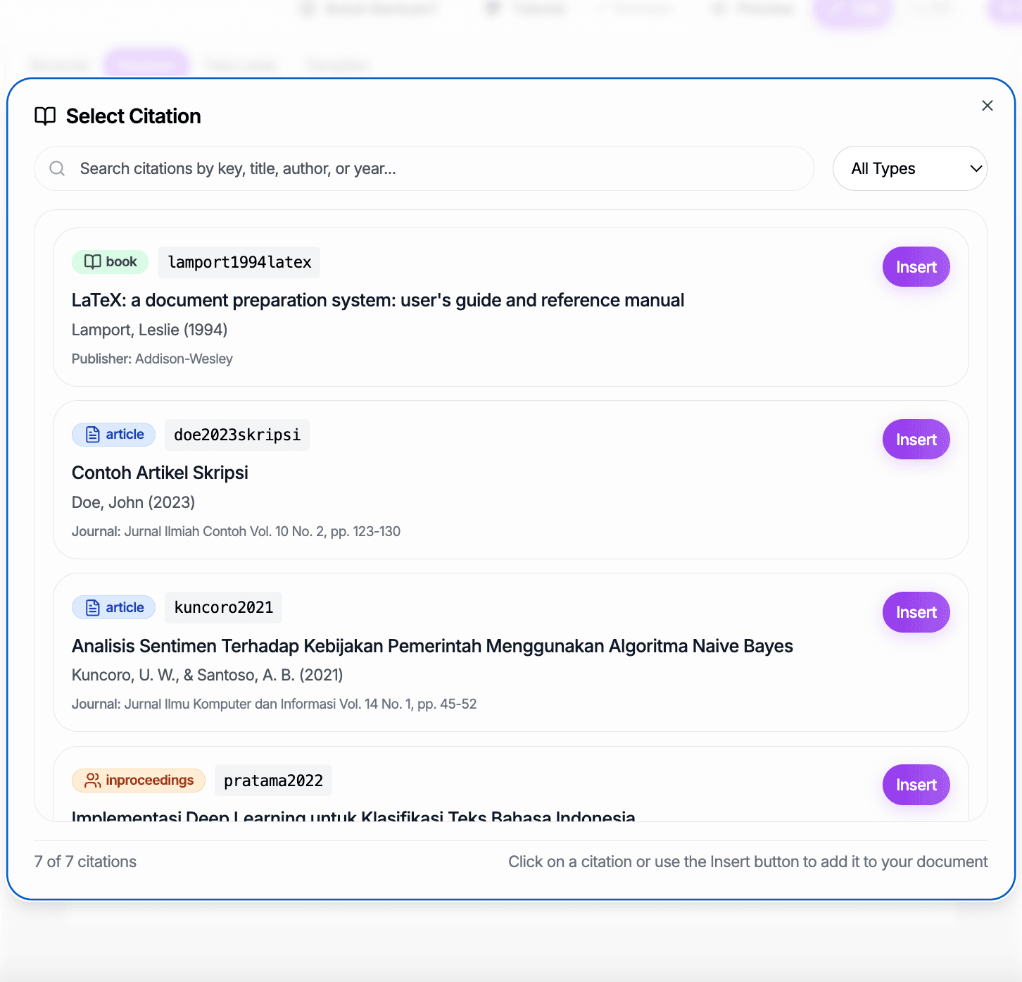 Manage Citations & References Easily