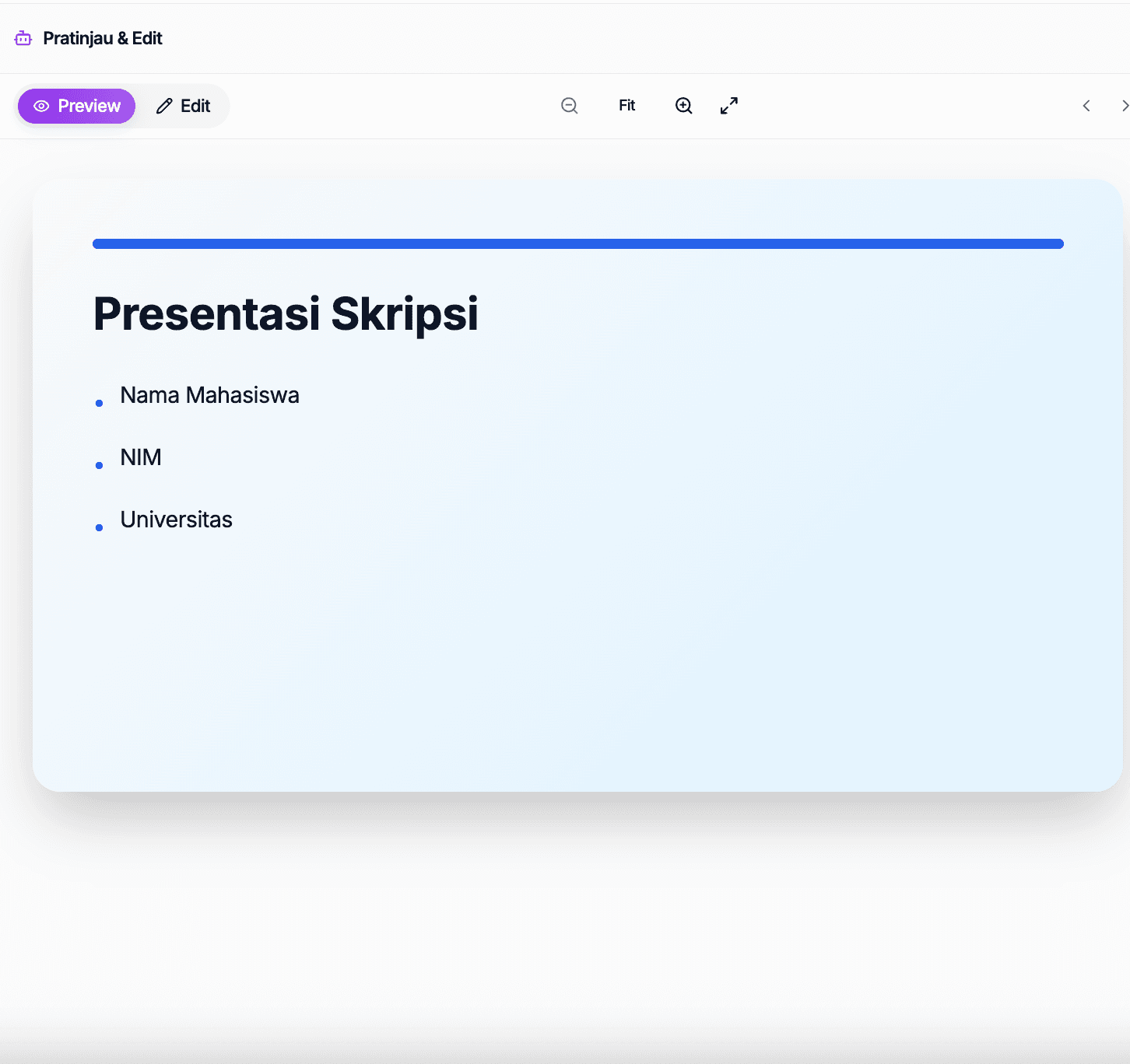 Auto-Generate PPT from Thesis